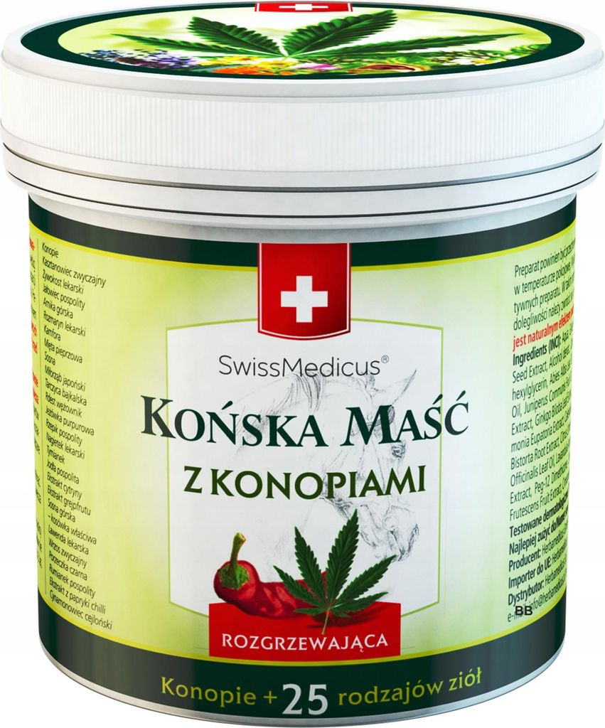 Pferdesalbe mit Hanf, wärmend für Gelenke, Herbamedicus, 500 ml