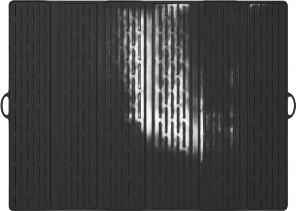 INF Silikon Abtropfmatte Küche Hitzebeständige Rutschfeste Matte Schwarz
