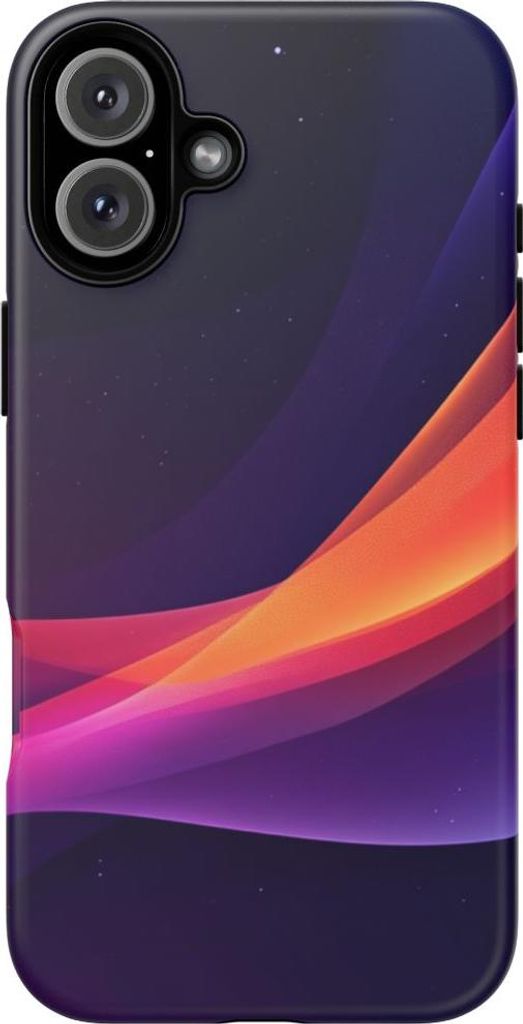 Abstraktes, farbenfrohes Wellenmuster – Handyhülle Kompatibel mit iPhone 16 Plus