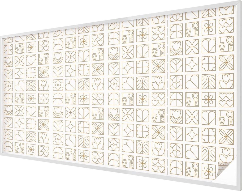 Buntglas Fensterfolie – 116x200 cm – Stained-Glass Design – blickdichte dekorative Sichtschutzfolie – selbstklebend, UV-Schutz – Geometri...