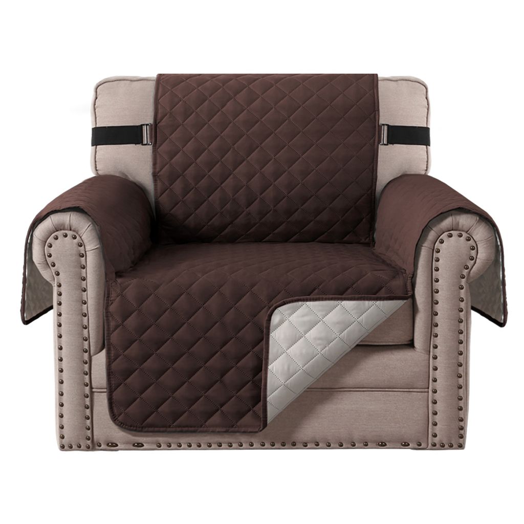 Topchances Sofaschoner, Couch Schonbezug, Sofaüberwurf, Rutschfes, Reversible Sofabezug für Hunde Haustieren, Abnutzung und Riss schützen (1-Sit...