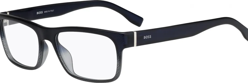 Lunettes de vue pour hommes Boss 0729/IT monture rectangulaire bleue