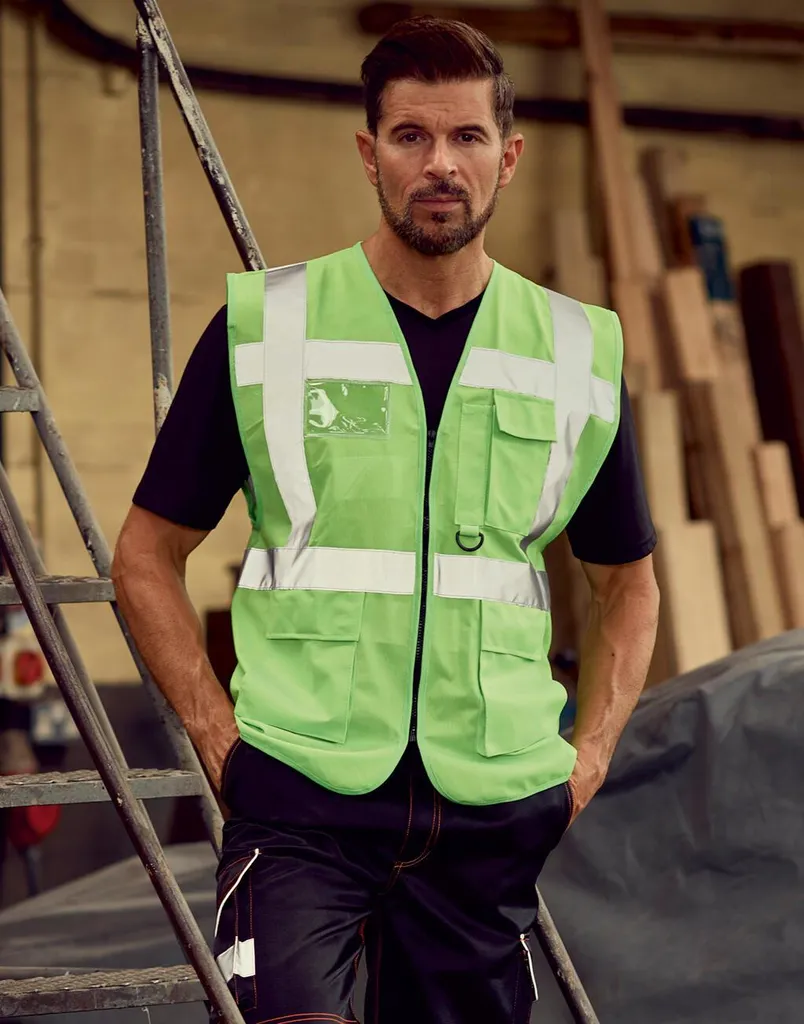 Executive Vest YOKO HVW801 Arancione M | Il Gilet Multitasche Definitivo - 4