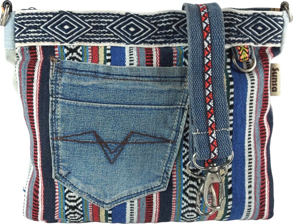 Sunsa Damen Taschen Umhängetasche Schultertasche Handtasche Canvas & Jeans 52372