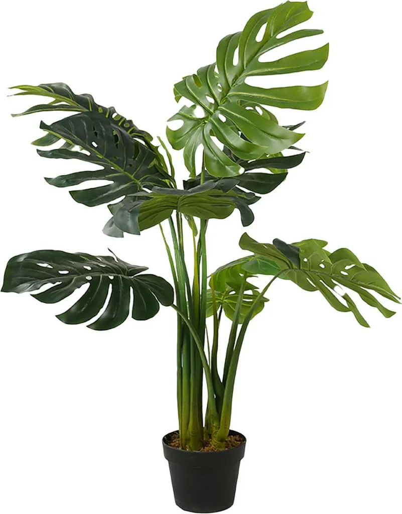 Faux Monstera Deliciosa 115cm - Plante Artificielle au Rendu Naturel