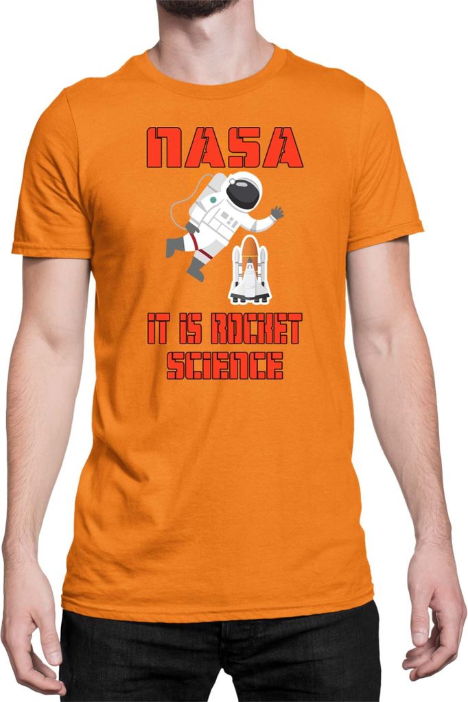 Herren T-Shirt Nasa Space Theme Nasa 012, Man S / Orange