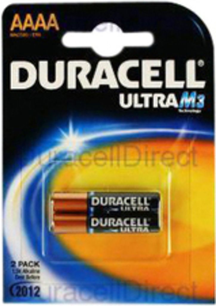 Duracell ULTRA MX2500 Batterie - Alkali-Mangandioxid - 2 - für Camcorder - AAAA - 1,5 V Gleichstrom Shelf Life