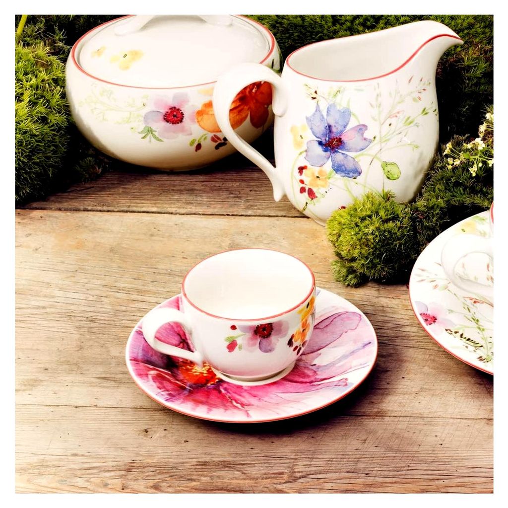 Mariefleur Basic Mokka-/Espresso-Untertasse, 12 cm, Premium Porzellan