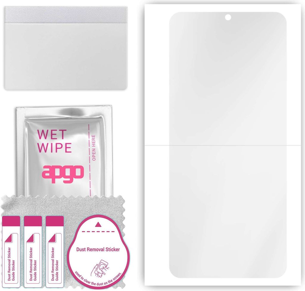 apgo Hydrogel Schutzfolie, Klar, kompatibel mit Ulefone Note 14, flexibele Displayschutzfolie, Folie mit Positionierhilfe, kratzfest, einfache Montage