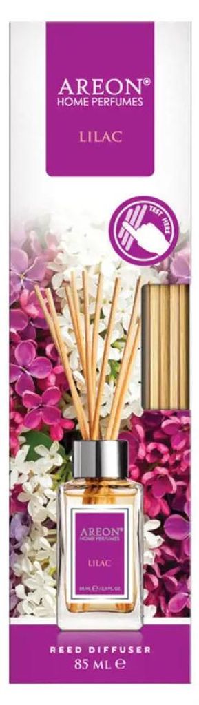Areon Home Parfm Flieder Raumduft mit natürlichen Rattan-Diffusorstäbchen
