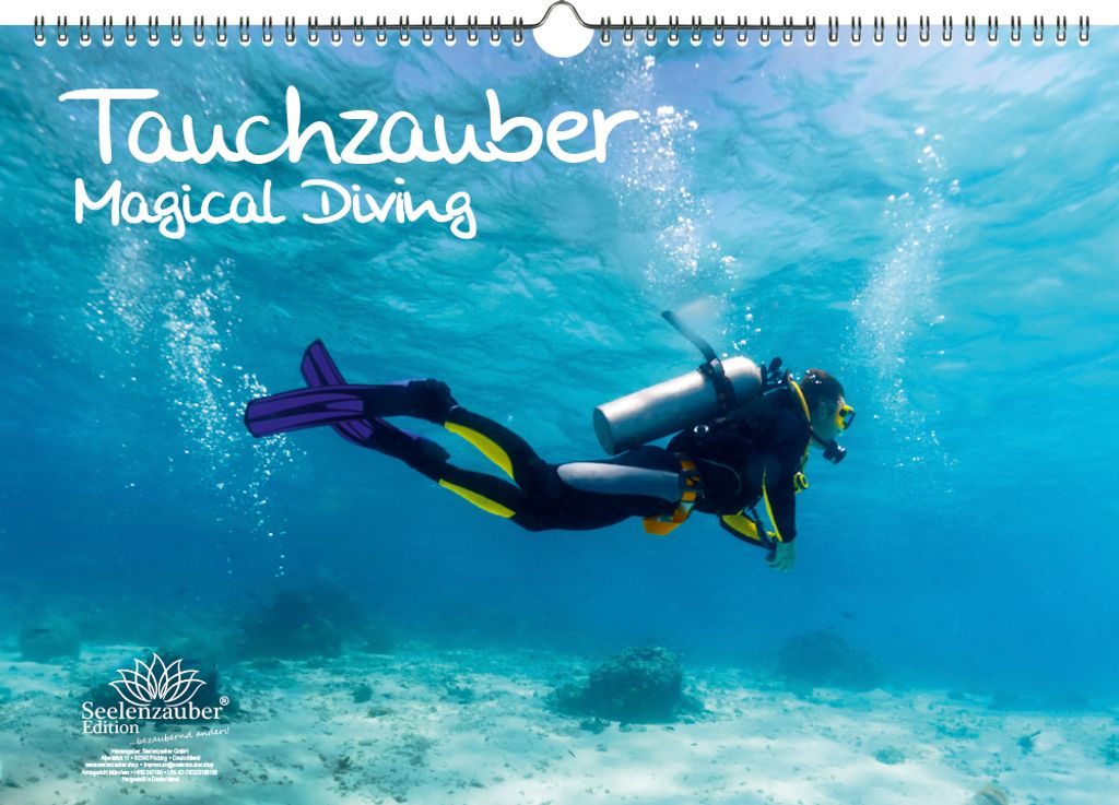 Tauchzauber DIN A3 Kalender - Immerwährender Kalender Unterwasser und tauchen - Seelenzauber