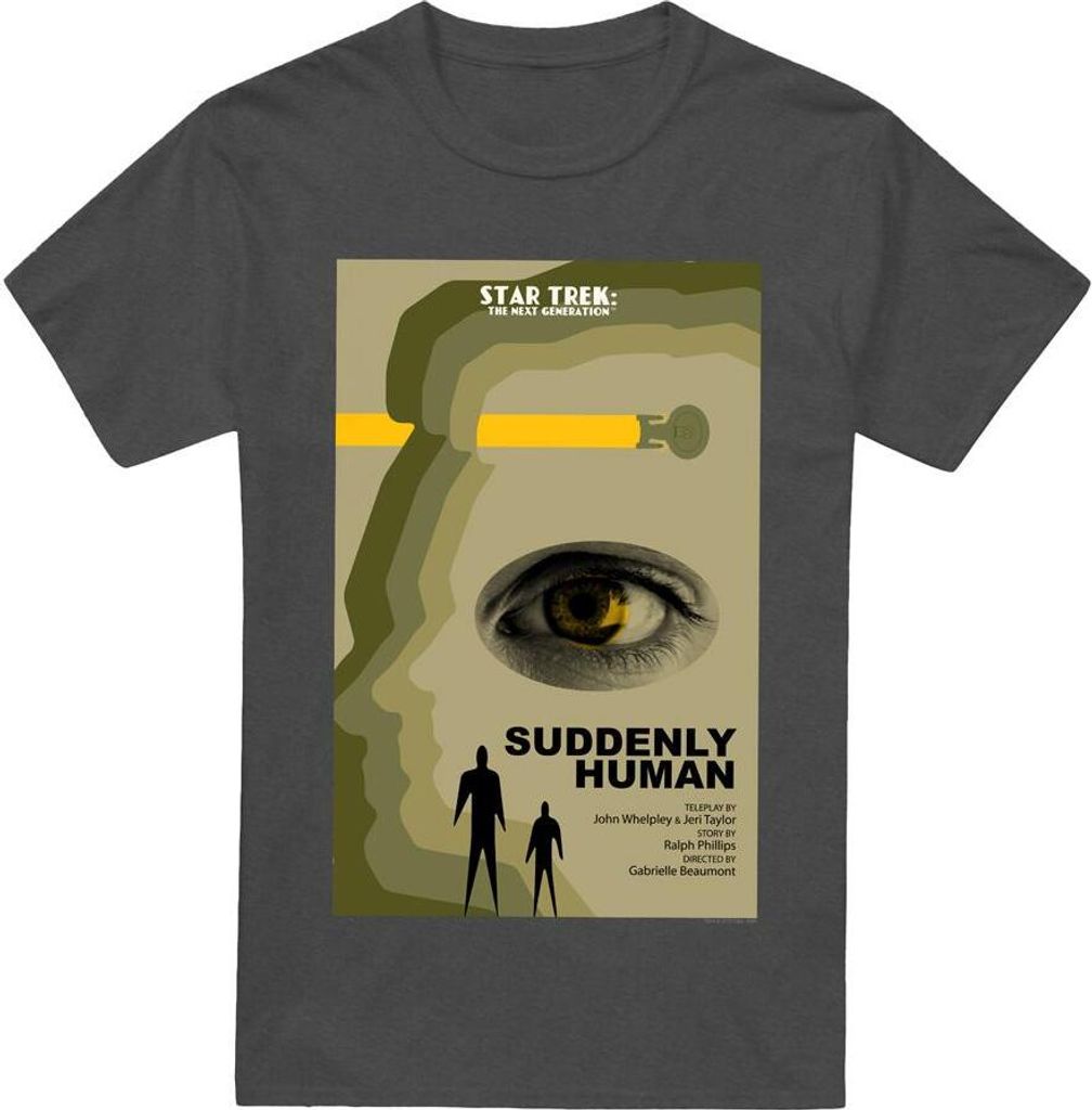 Star Trek - "The Next Generation Season 4 Episode 4" T-Shirt für Herren/Damen Uni TV17854 (L) (Holzkohle)