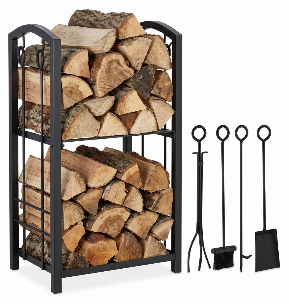 Stojan na dřevo s krbovým nářadím RD8783 Obrázek produktu 
