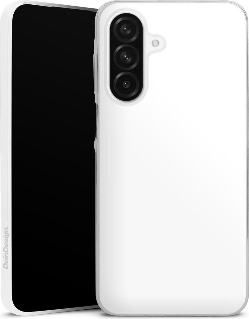 DeinDesign Slim Hülle für Samsung Galaxy A56 5G Silikon Case Ultra Dünn Handyhülle Farbe einfarbig weiß