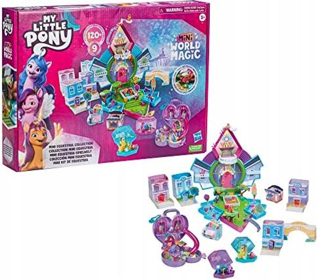 My Little Pony Figuren Mini World Equestria Set 9 Pony 120 Zubehör