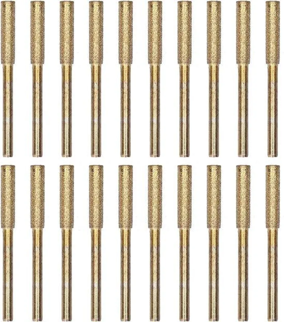 Lime d'Affûtage en Émeri pour Tronçonneuse - 20 Pièces Robustes 4 mm