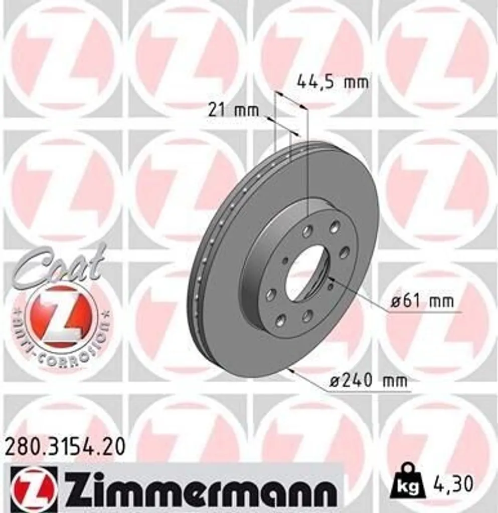 Disque de frein pour Honda Civic V et VI : sécurité Zimmermann garantie