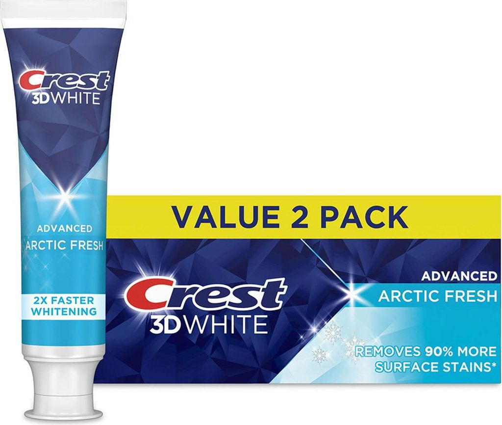 Crest 3D White Arctic Fresh Zahnpasta, 93 g (2er-Pack)