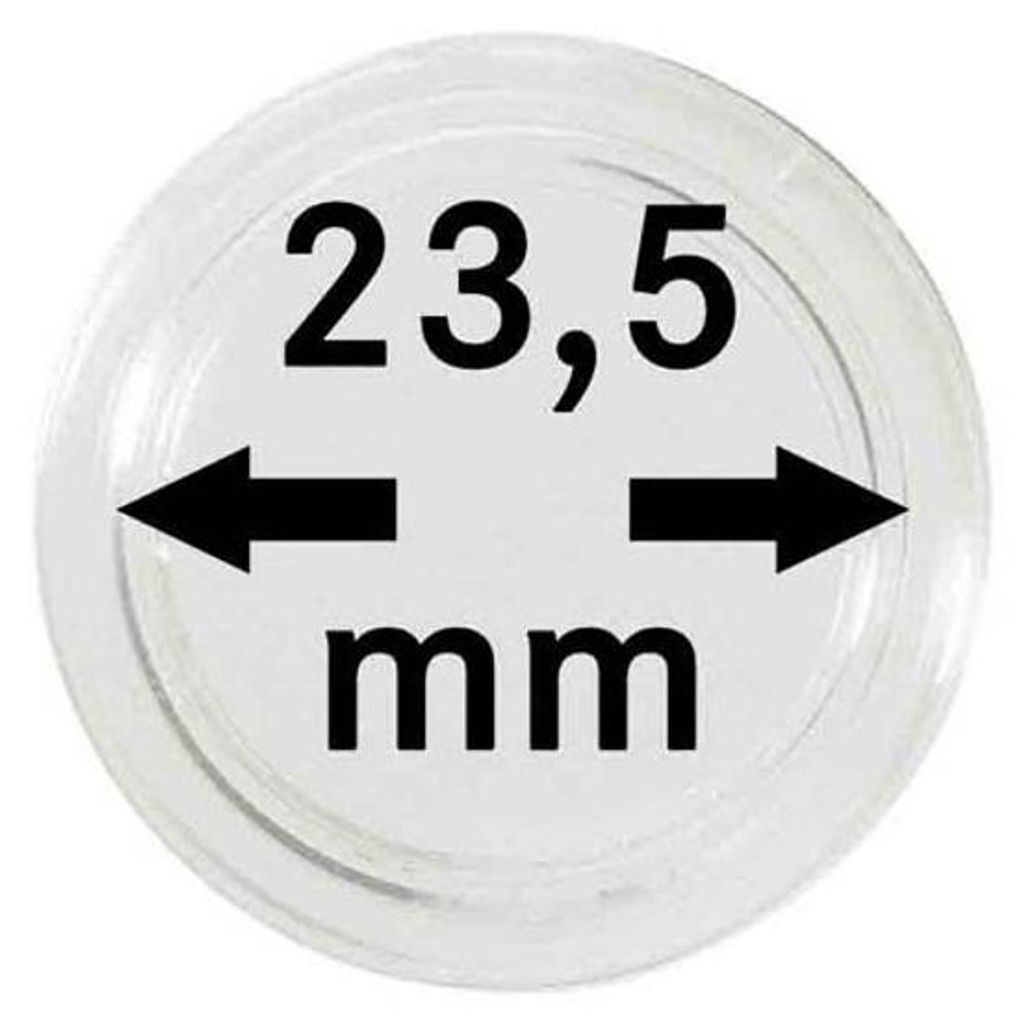 Lindner 2250235P Münzkapseln 23,5 mm-10er Pack Produktbild 