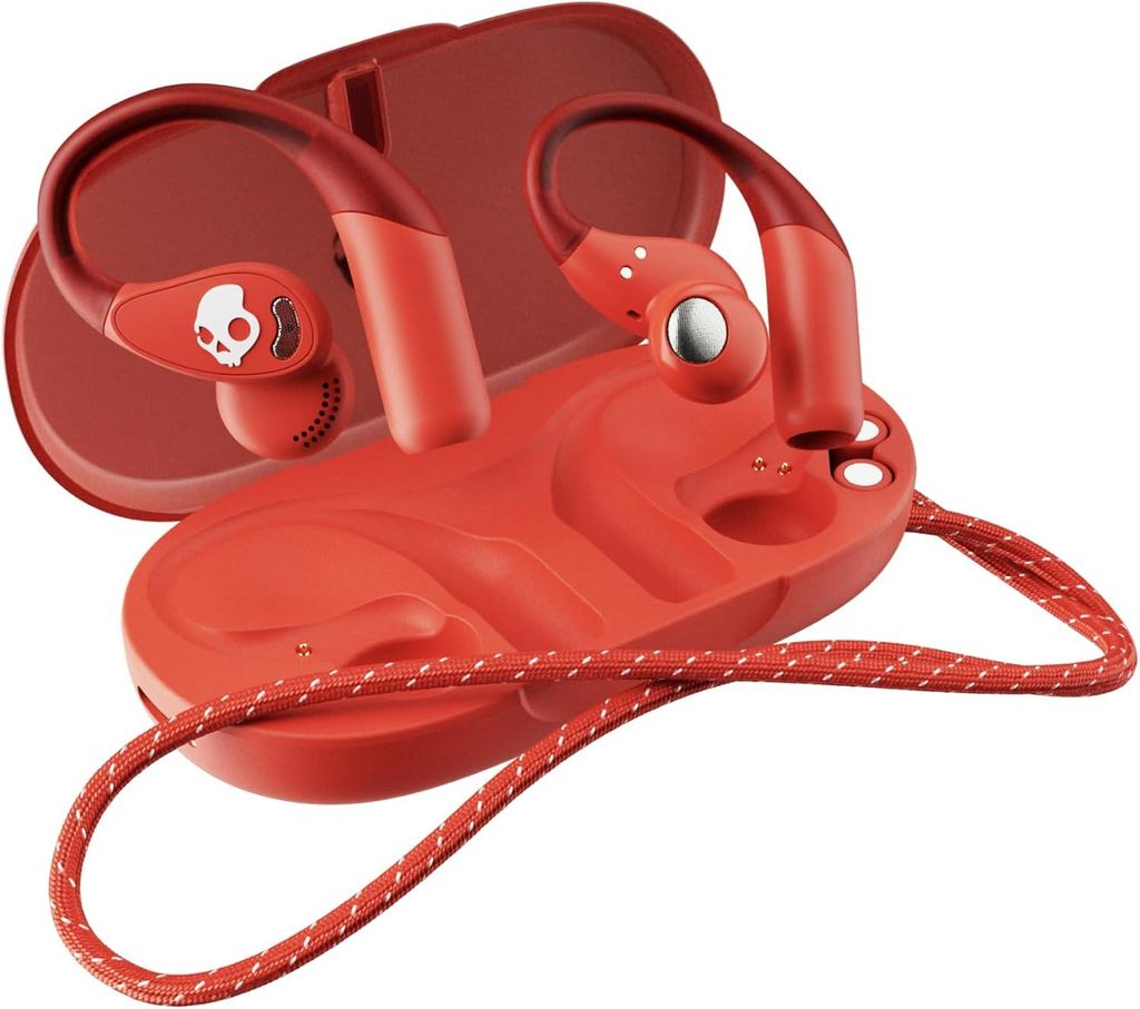 Skullcandy Push 540 Open Wireless Open-Ear Bluetooth Kopfhörer mit 42h Akku, Schnellladen, IP44 Wasserfest, sicherer Halt, abnehmbares Nackenband