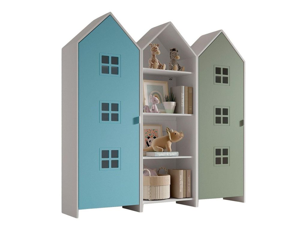 Schrank Casami Bruges 37 x 172,8 x 171,3 cm MDF Blau Grün