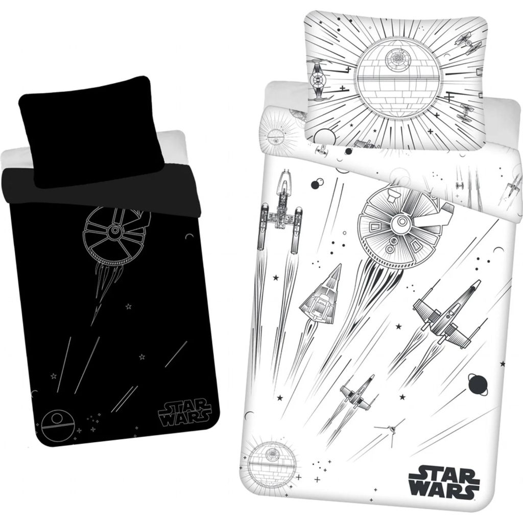 Juego de sábanas de Star Wars, suave y con efecto luminoso, Imagen del producto 