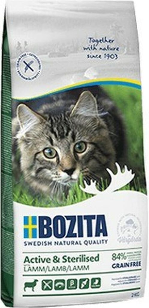 Bozita Cat Active & Sterilised Grain free Lamm 2kg