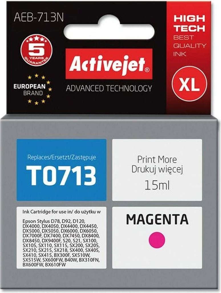 Activejet Zamiennik tuszu do Epson 15 ml czerwony