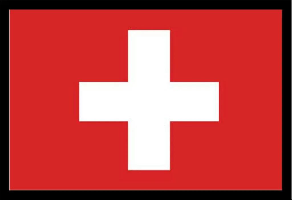 Poster Suisse sous cadre Shinsuke® en MDF et vitre acrylique robuste