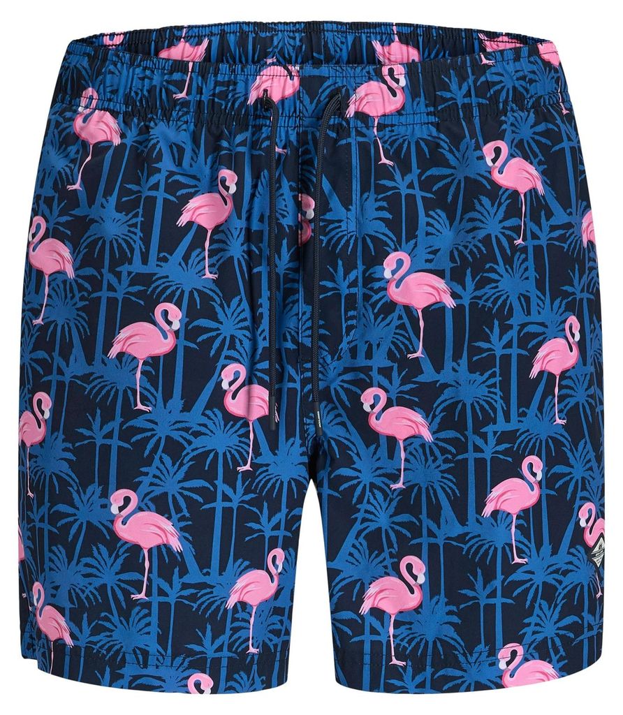 JACK & JONES Herren Badeshorts Maui Vibes All Over Print Swim Shorts