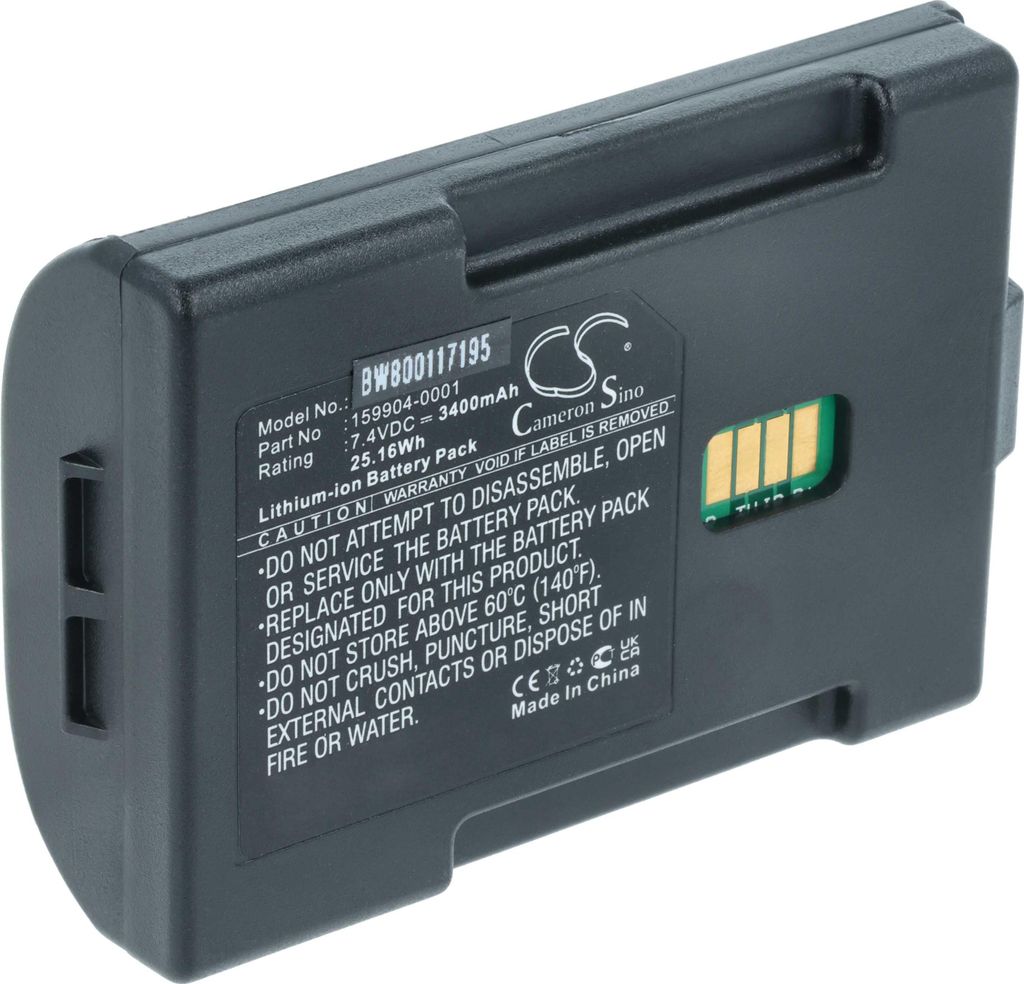 vhbw Akku Ersatz für LXE MX7A380BATT für Barcodescanner POS (3400 mAh, 7,4 V, Li-Ion)
