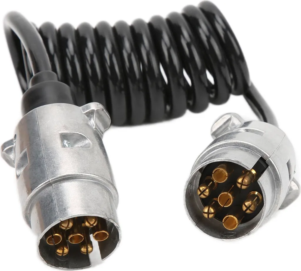 Cavo Prolunga Rimorchio 7 Pin 2m - Standard Europeo Metallo ISO 1724