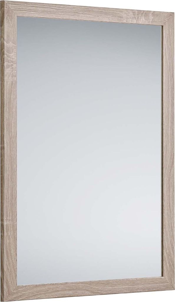 Wandspiegel, Rahmen Holzoptik, H 68 cm