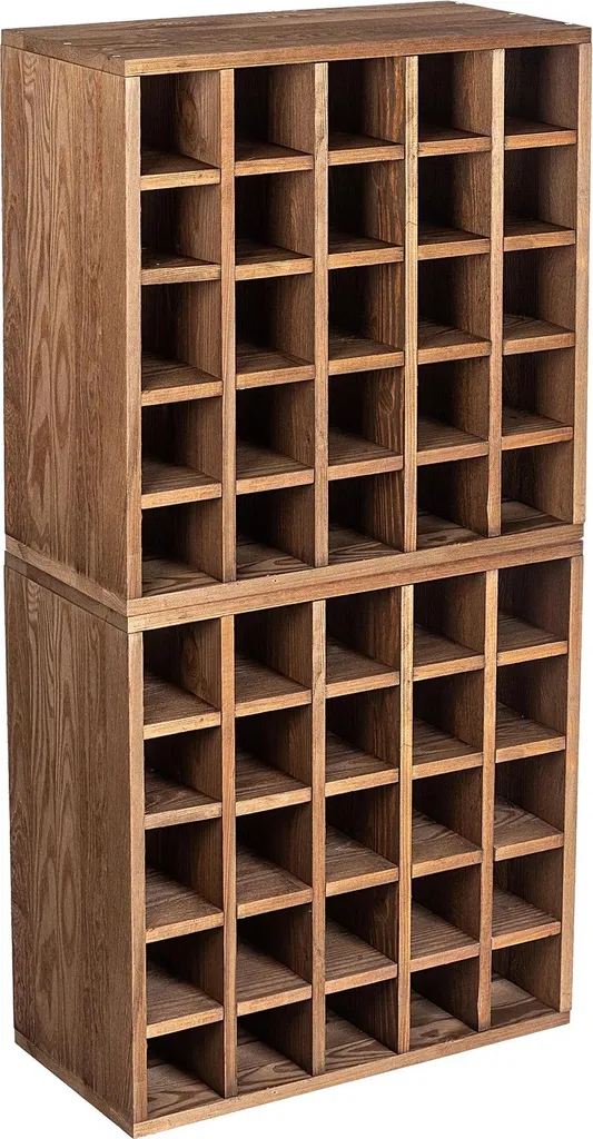 Coffret cadeau à vin en forme de livre en bois bronze foncé 2 pièces