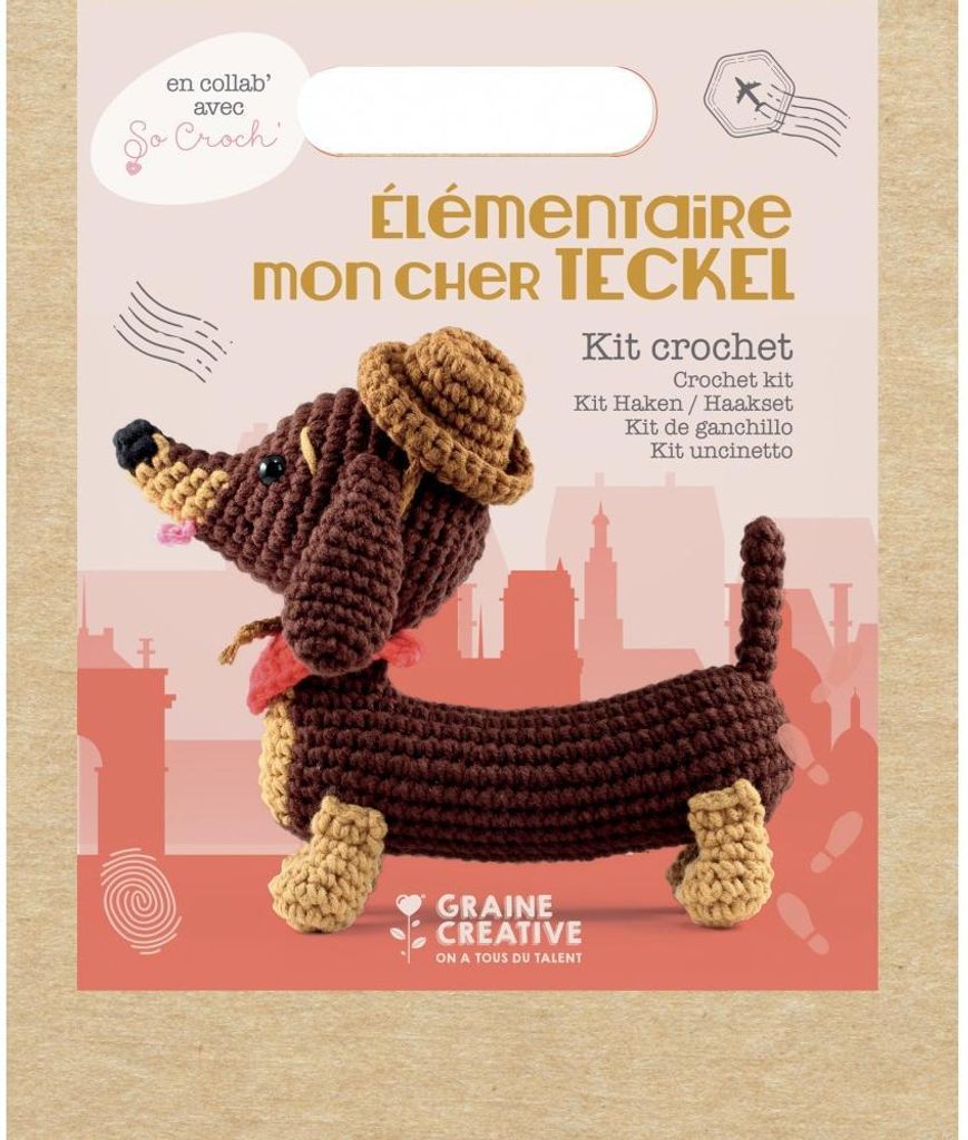 Graine Creative Set per uncinetto bassotto - 1 set Immagine del prodotto 