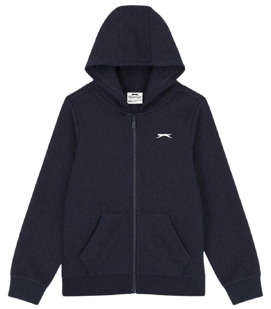 Slazenger - Hoodie mit durchgehendem Reißverschluss für Kinder, Polyester GT28840 (128) (Marine)