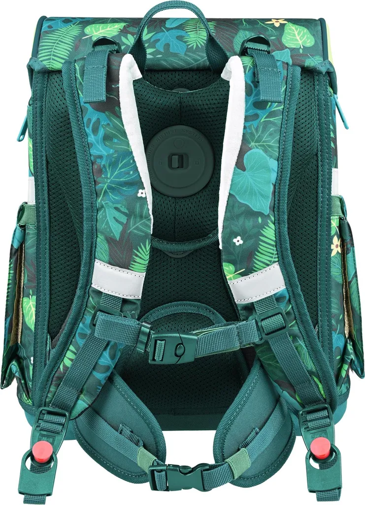 Cartable ergonomique McNeill Primo 9 pièces imperméable Tropic vert