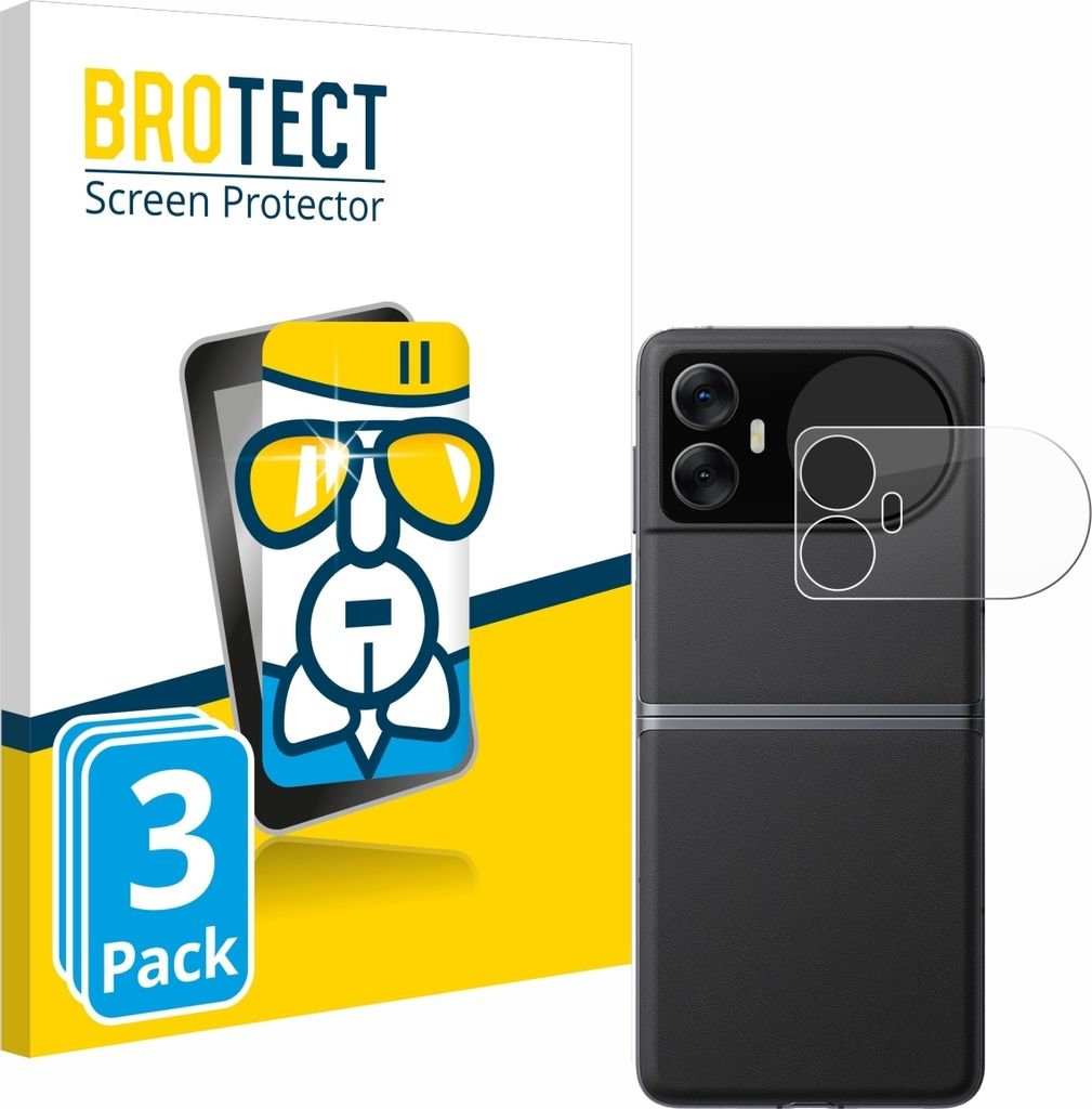 3x BROTECT Schutzglas für Blackview Hero 10 (Äußeres Display) Schutzfolie Panzer Folie Glas Display Schutz klar