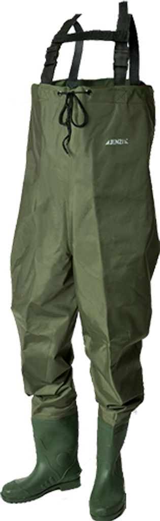 Jenzi Wathose Bauchgröße Nylon PVC EU 43
