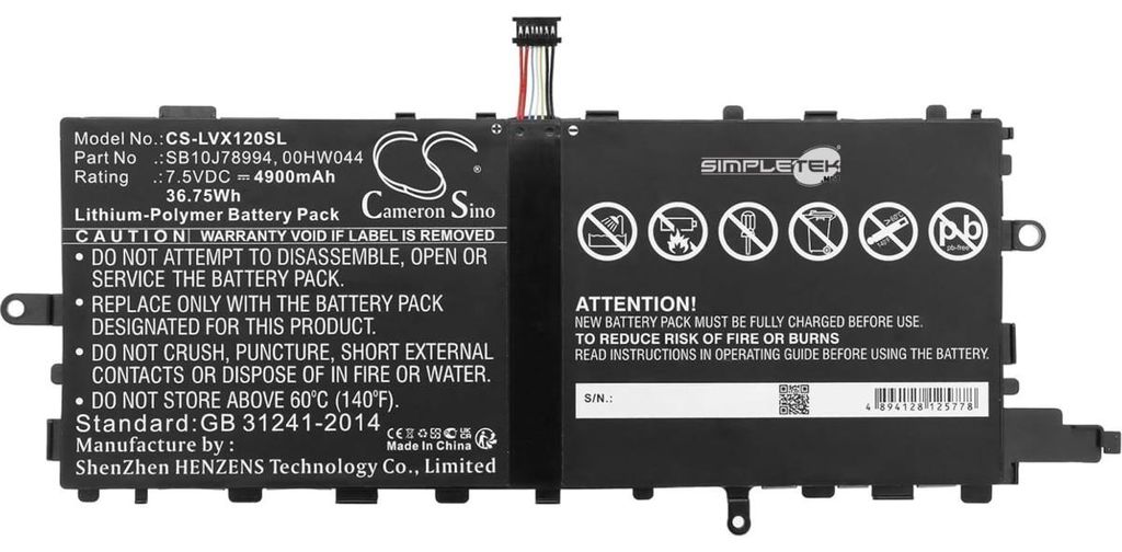 Batteria Compatibile Con Lenovo Thinkpad 00hw045 00hw046 Immagine del prodotto 