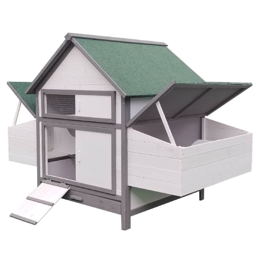 Hühnerstall Geflügelstall Weiß Hühnerhaus Hühnernest Hühnervoliere Eiablagen