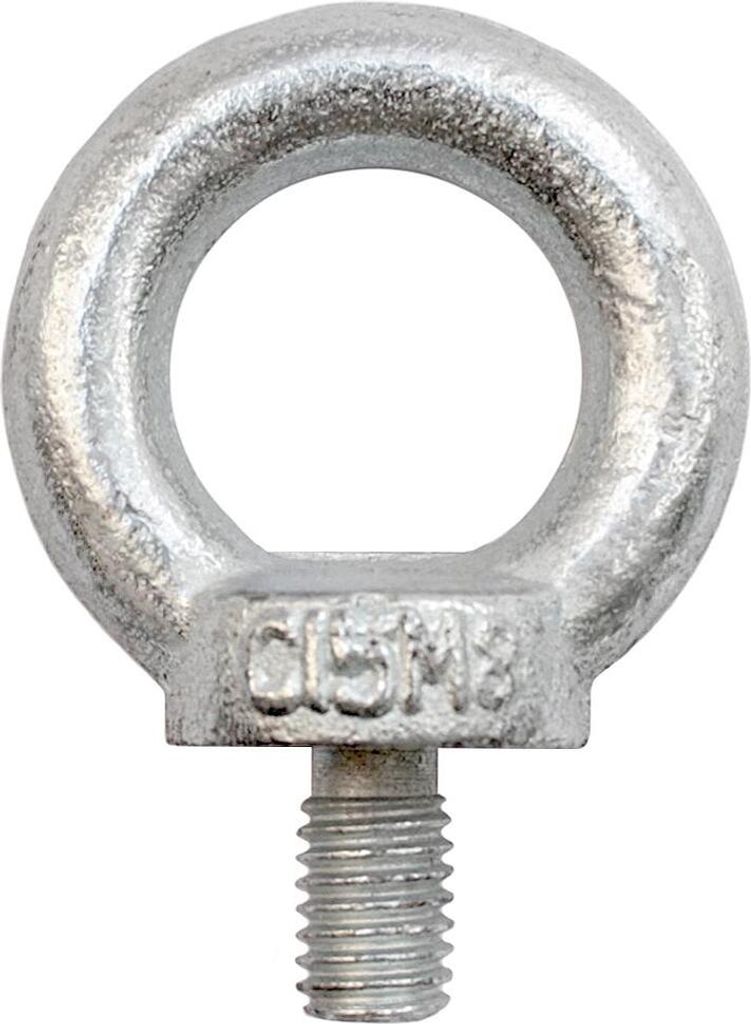 2 Ringschraube Ringschrauben M8 DIN 580 C15 Verzinkt