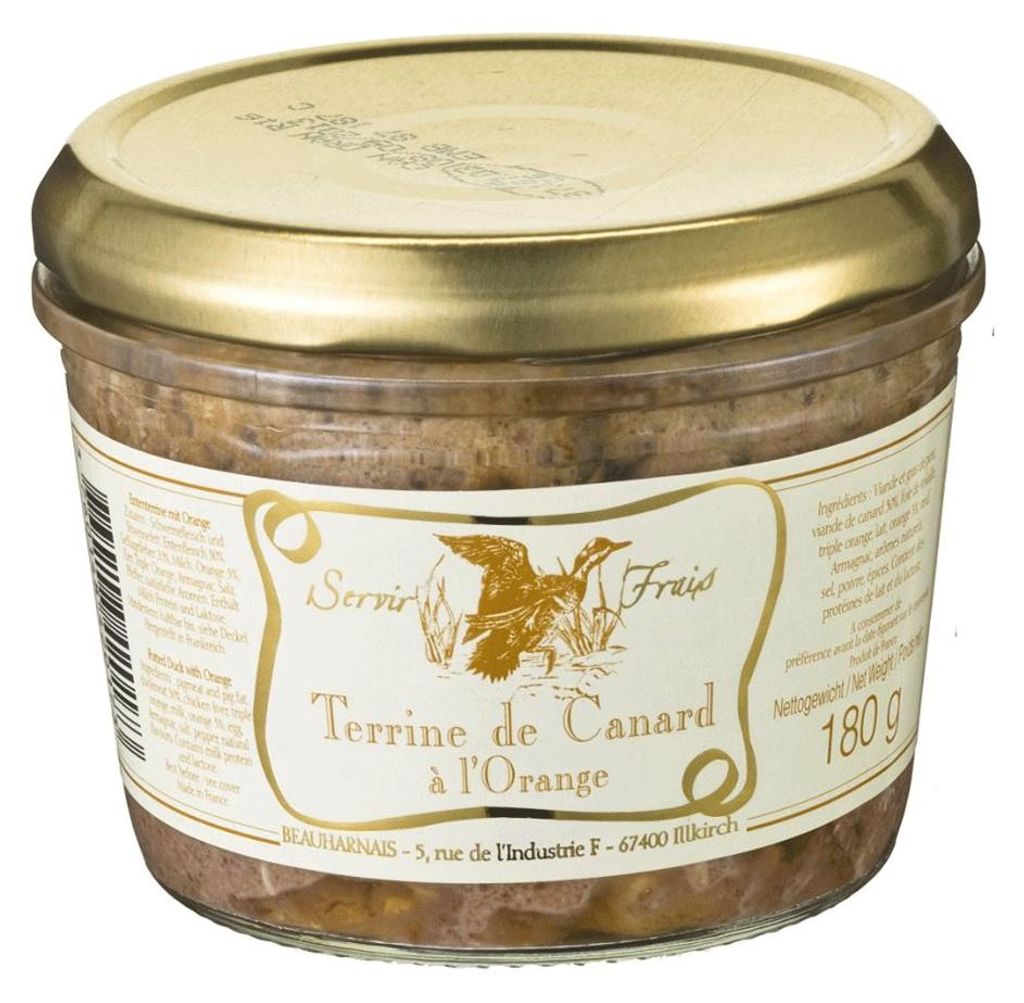 Terrine de Canard à l'Orange 180 g Image du produit 