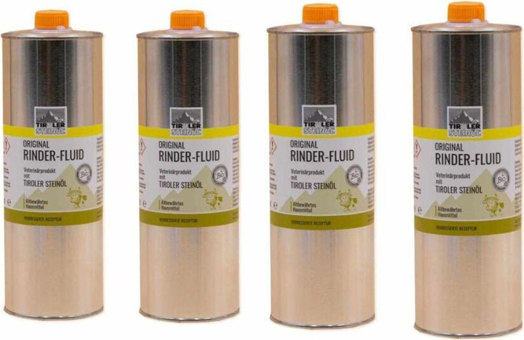 Tiroler Steinöl Rinderfluid 1000 ml Fliegen- u. Produktbild