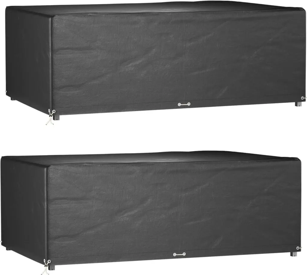 Set 2 Teli Copertura Mobili Giardino 213x132x75 cm Impermeabili