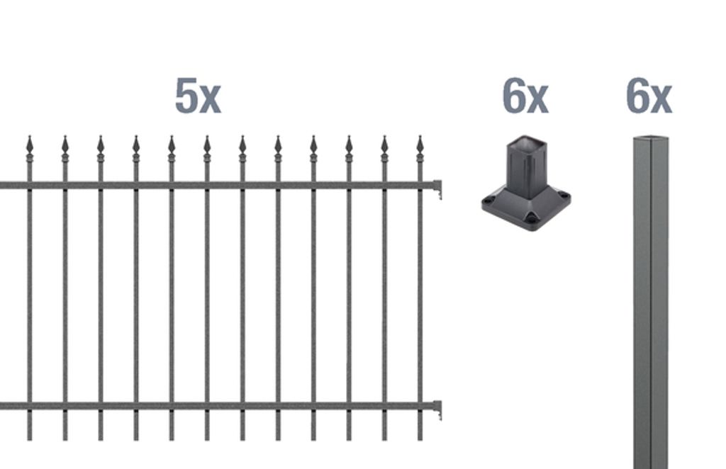 Alberts 510336 Set completo di recinzione Chaussee, da Immagine del prodotto 
