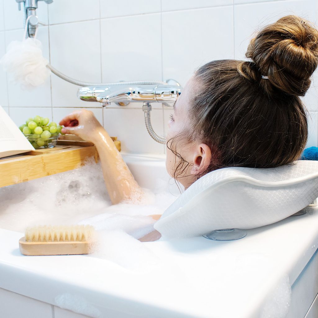 Luxus Badewannenkissen Mit 4D-Air-Mesh & Saugnäpfen – Ultraleicht, Ergonomisch, Für Alle Badewannen