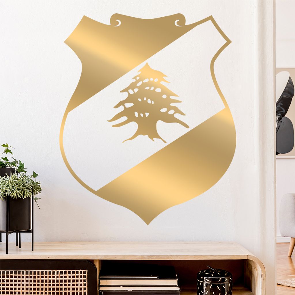 Libanon Wappen Wandtattoo Wandaufkleber Wall Sticker - Dekoration, Küche, Wohnzimmer, Schlafzimmer, Badezimmer