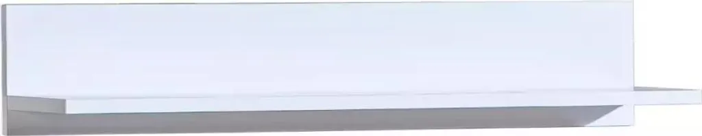 Étagère murale bois blanc CARYM 80cm - Fixation invisible et robuste