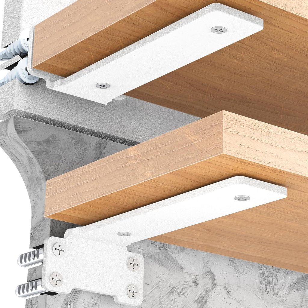 Supporti per ripiani, staffe da parete, resistenti, set da Immagine del prodotto 